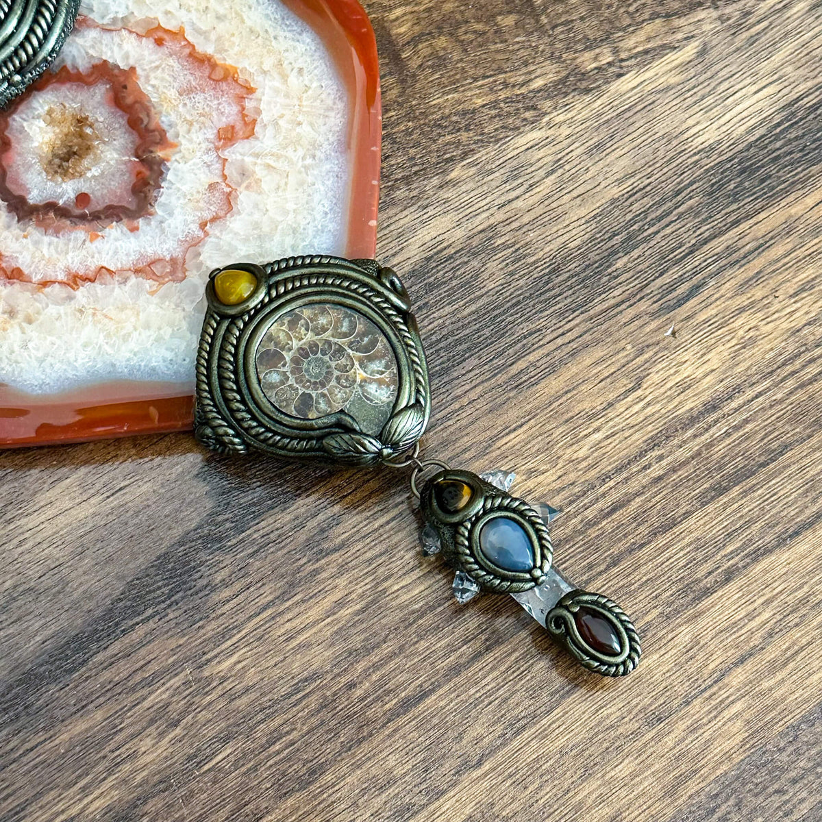 Handmade Natural Carnelian Crystal Wall Hanging Decor/Spiritual Window Interior Room Hangings/Christmas Crystal Door Hanging