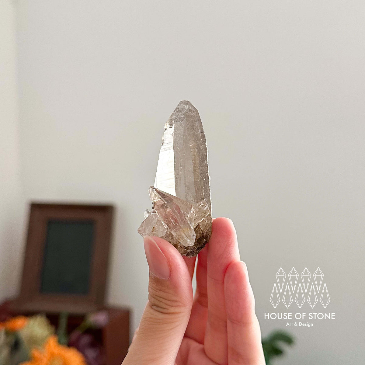 Swiss Tessin Smoky Quartz Point Specimen/Switzerland Ticino Habit Tower/Alpine Mineral/Apls Double Terminated Quartz/Smoky Quartz Cluster1