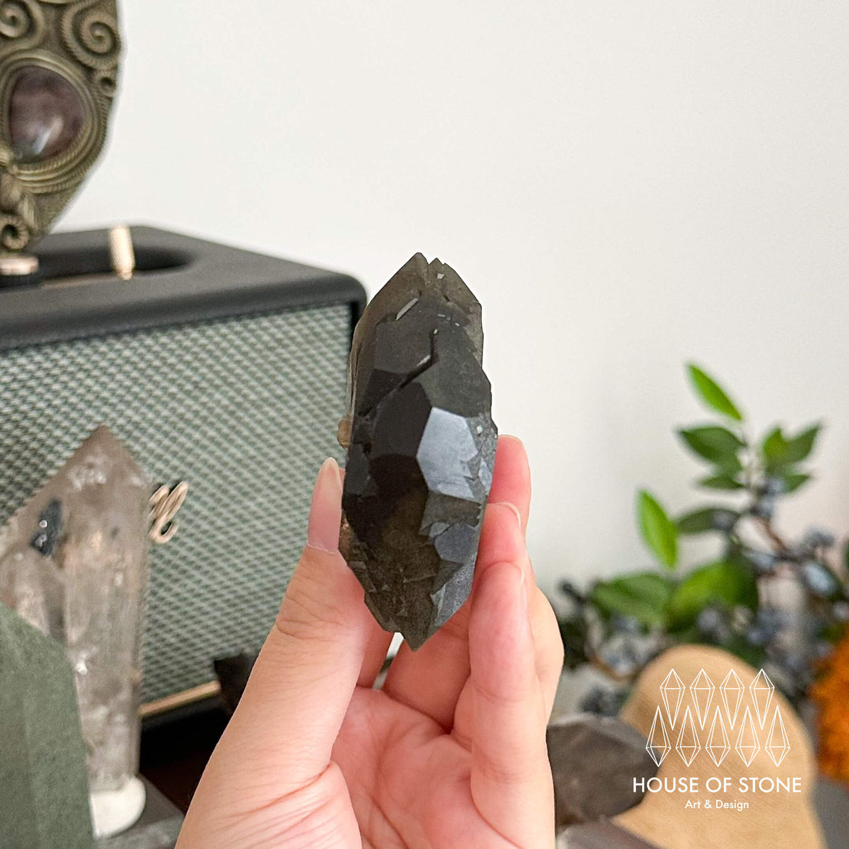Alpine Mineral Swiss Gwindel Dark Smoky Quartz Specimen/Switzerland Gwindel Apls Crystal