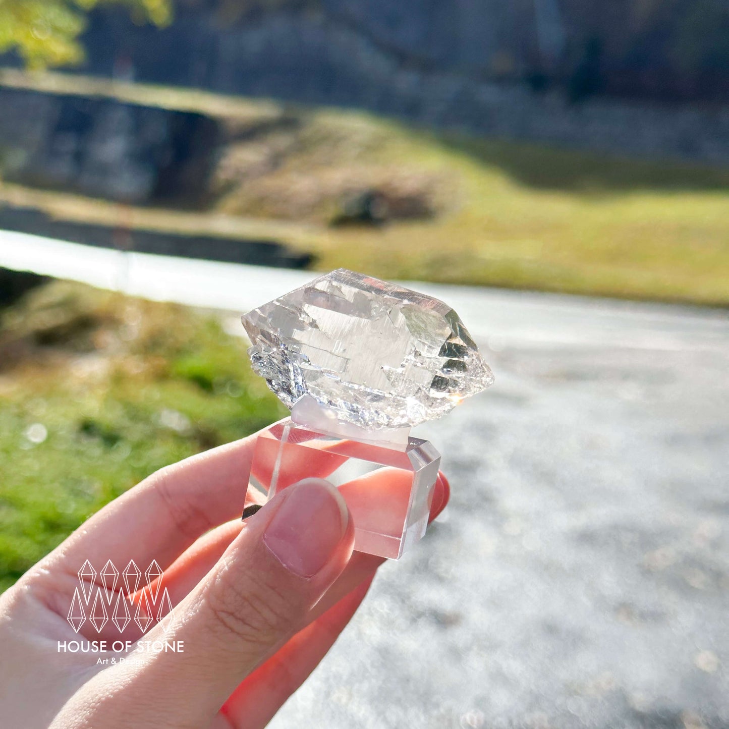 Alpine Mineral Gwindel Clear Quartz Specimen/Chamonix-Mont-Blanc France Gwindel/Apls Crystal