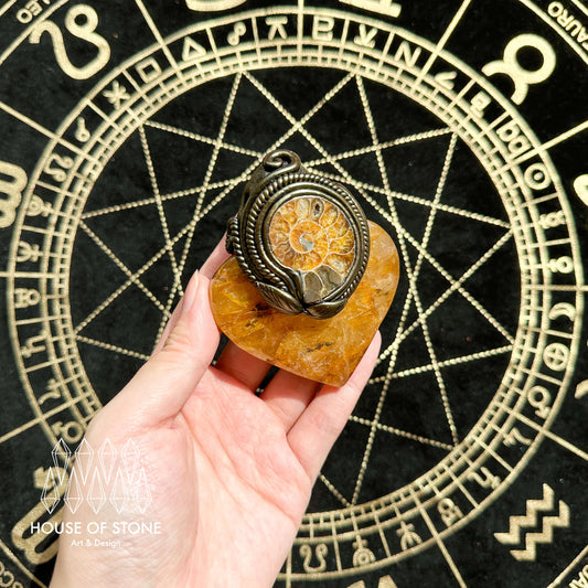 Handmade Natural Golden Healer Pendant Necklace/Magic Quartz Crystal Protection Pendant/Talisman Amulet Jewelry/Chakra/Altar Tool