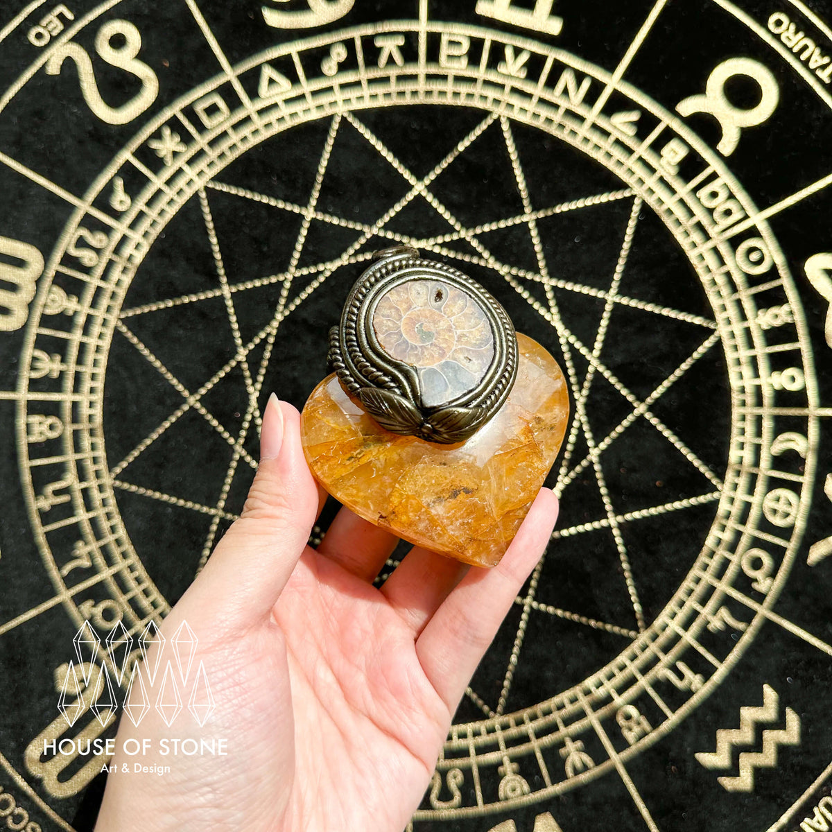 Handmade Natural Golden Healer Pendant Necklace/Magic Quartz Crystal Protection Pendant/Talisman Amulet Jewelry/Chakra/Altar Tool
