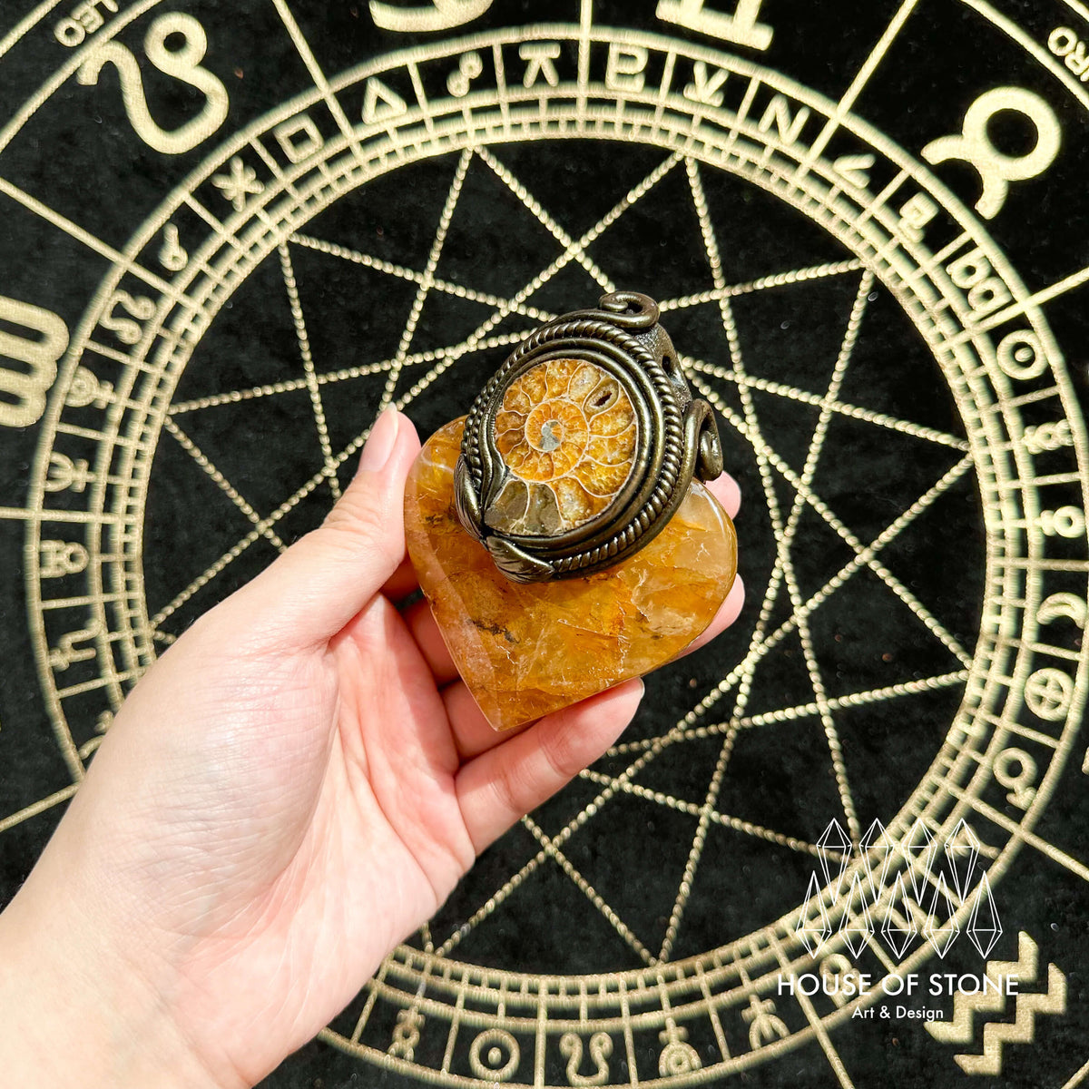 Handmade Natural Golden Healer Pendant Necklace/Magic Quartz Crystal Protection Pendant/Talisman Amulet Jewelry/Chakra/Altar Tool