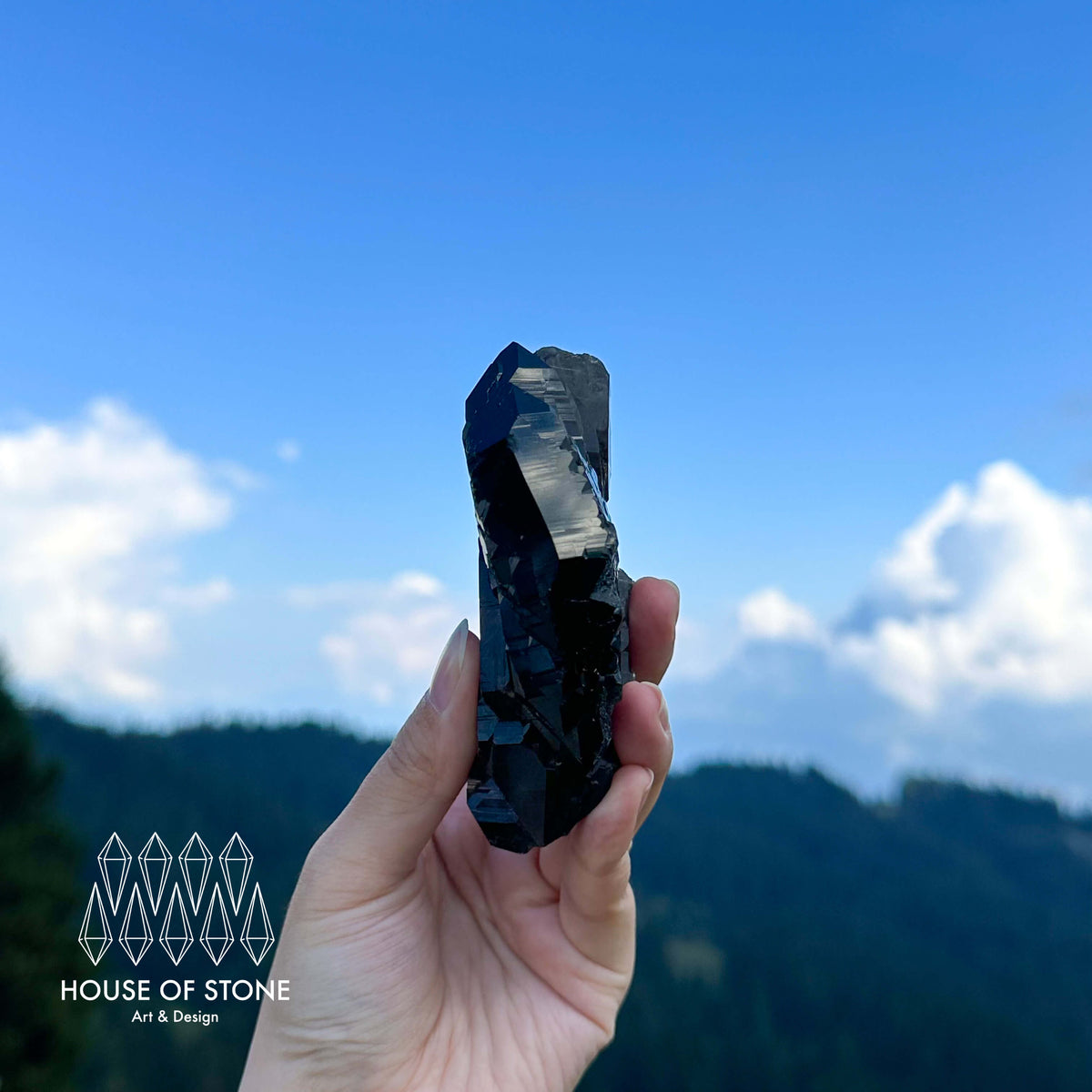 Alpine Mineral Swiss Gwindel Morion Smoky Quartz Specimen/Morion Switzerland Gwindel Apls/Dark Smoky Quartz Gwindel