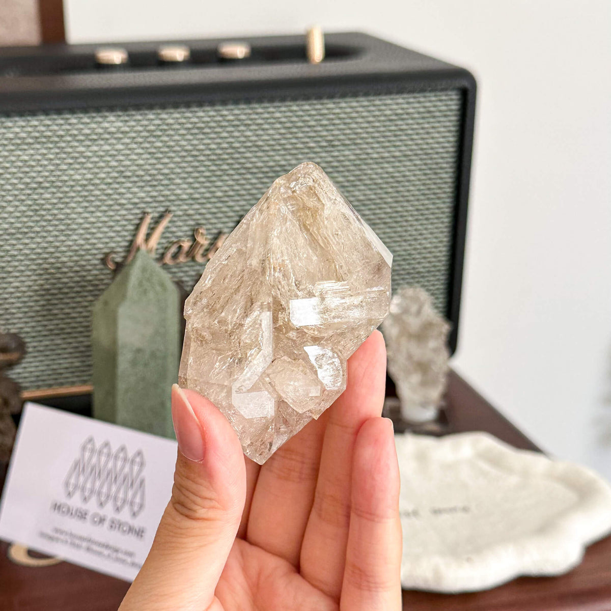 Swiss Skeletal Quartz Point Specimen/Switzerland Crystal Alpine Skeletal Quartz Mud Inclusions Mineral/Apls Double Terminated Window Quartz3
