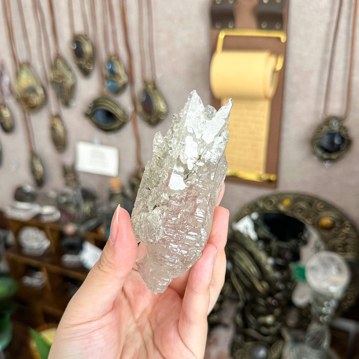 Swiss Etched Quartz Specimen/Switzerland Crystal Alpine Etched Quartz Mineral