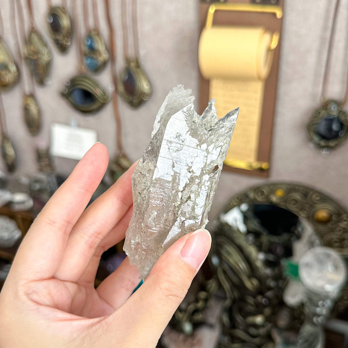 Swiss Etched Quartz Specimen/Switzerland Crystal Alpine Etched Quartz Mineral