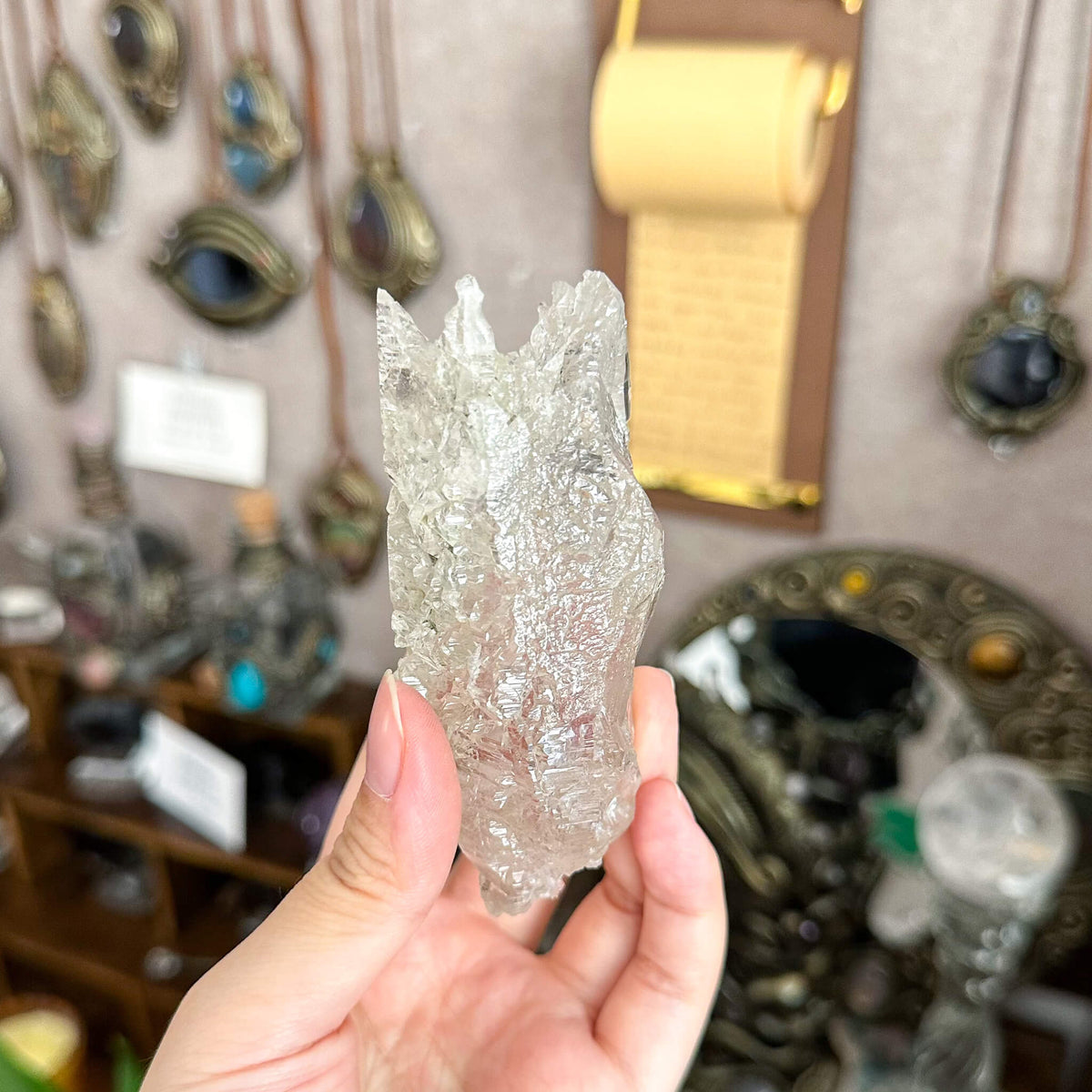 Swiss Etched Quartz Specimen/Switzerland Crystal Alpine Etched Quartz Mineral