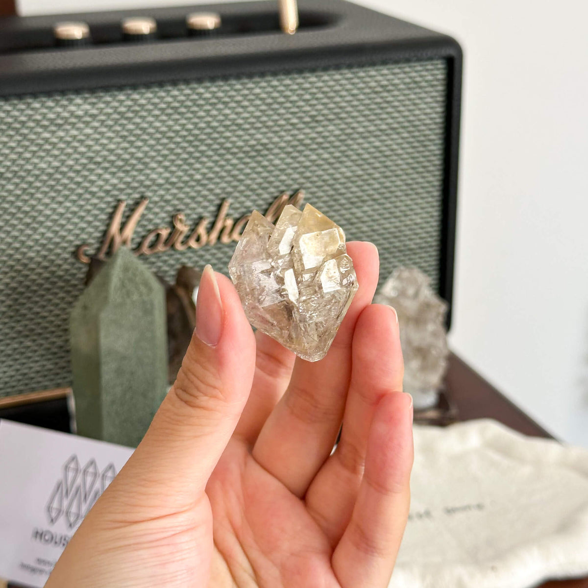 Swiss Skeletal Quartz Point Specimen/Switzerland Crystal Alpine Skeletal Quartz Mud Inclusions Mineral/Apls Double Terminated Window Quartz2