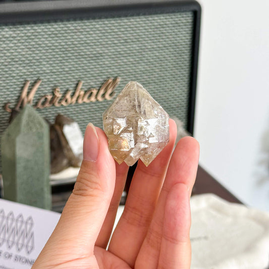 Swiss Skeletal Quartz Point Specimen/Switzerland Crystal Alpine Skeletal Quartz Mud Inclusions Mineral/Apls Double Terminated Window Quartz2