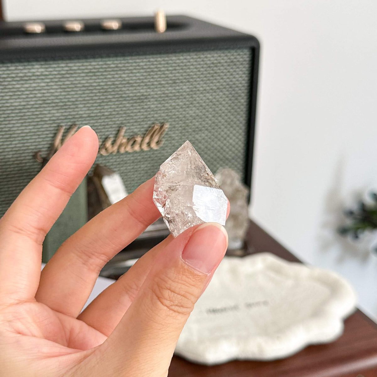 Swiss Skeletal Quartz Point Specimen/Switzerland Crystal Alpine Skeletal Quartz Mud Inclusions Mineral/Apls Double Terminated Window Quartz1