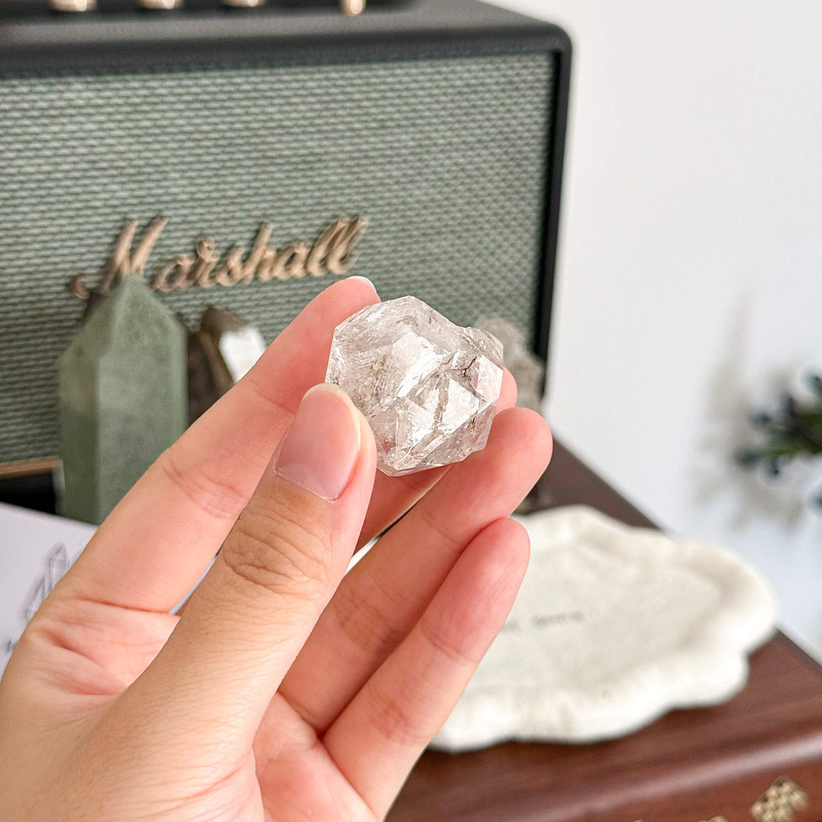 Swiss Skeletal Quartz Point Specimen/Switzerland Crystal Alpine Skeletal Quartz Mud Inclusions Mineral/Apls Double Terminated Window Quartz1
