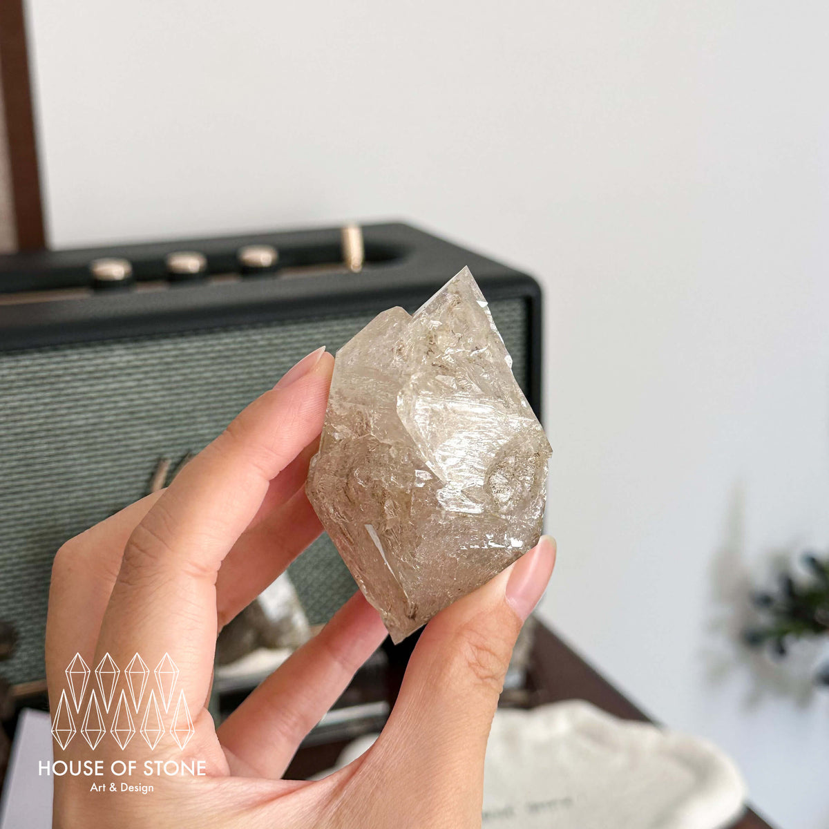 Swiss Skeletal Quartz Point Specimen/Switzerland Crystal Alpine Skeletal Quartz Mud Inclusions Mineral/Apls Double Terminated Window Quartz3