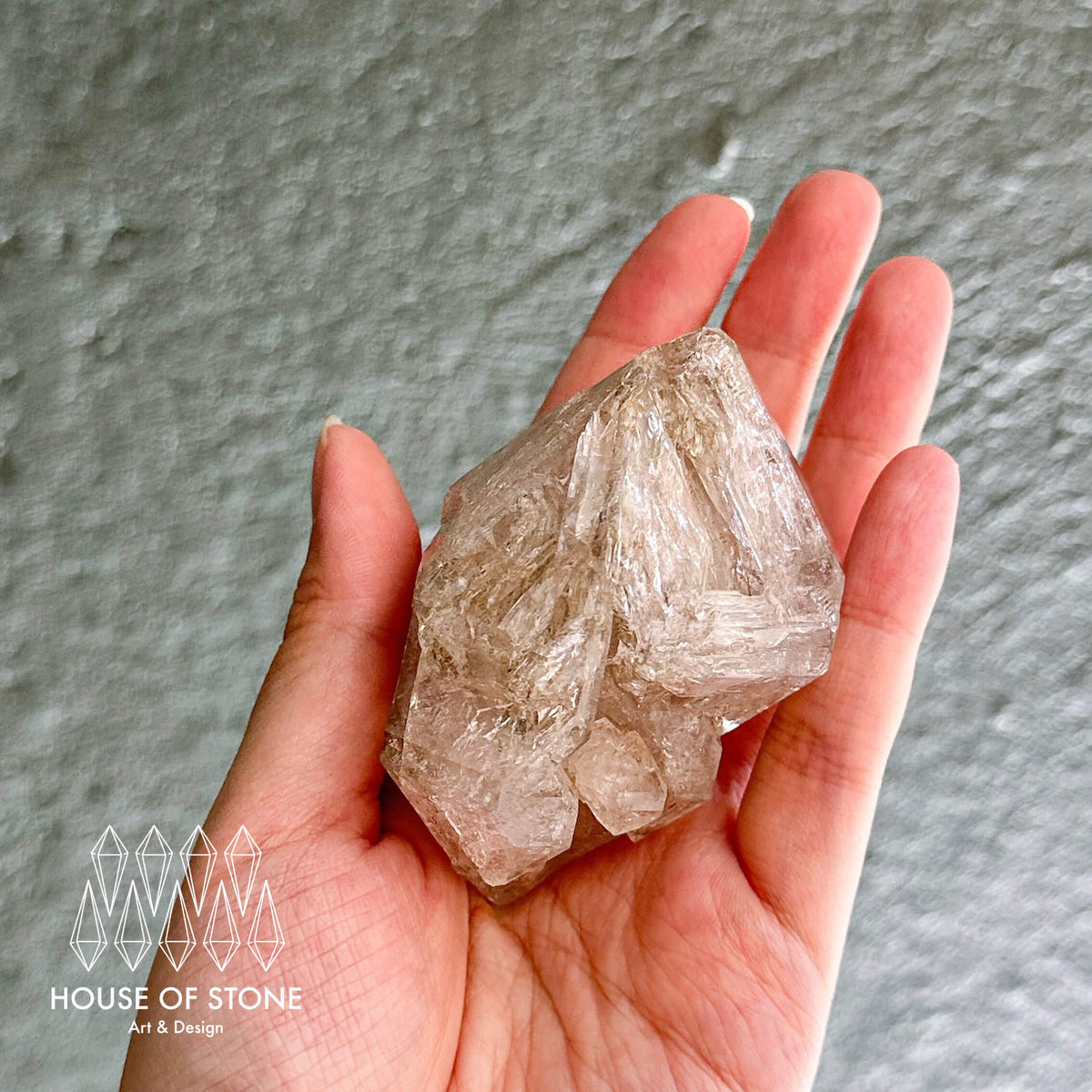 Swiss Skeletal Quartz Point Specimen/Switzerland Crystal Alpine Skeletal Quartz Mud Inclusions Mineral/Apls Double Terminated Window Quartz3