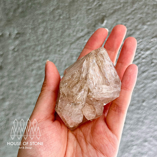 Swiss Skeletal Quartz Point Specimen/Switzerland Crystal Alpine Skeletal Quartz Mud Inclusions Mineral/Apls Double Terminated Window Quartz3
