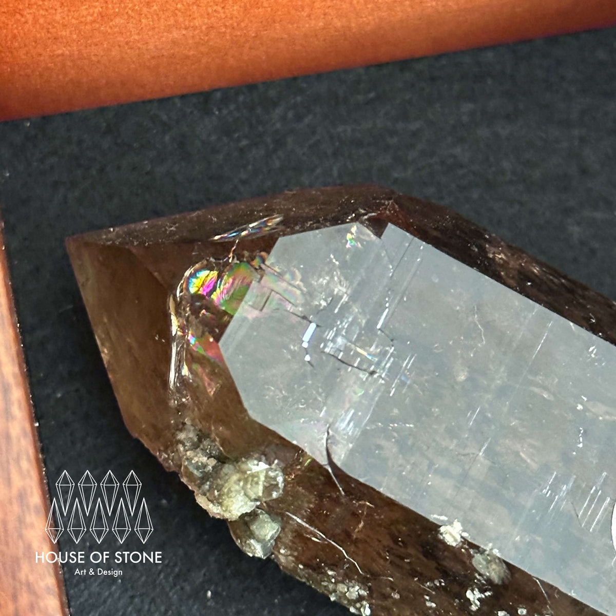 Swiss Smoky Quartz Point Specimen/Switzerland Smoky Quartz Tower/Alpine Mineral/Apls Quartz