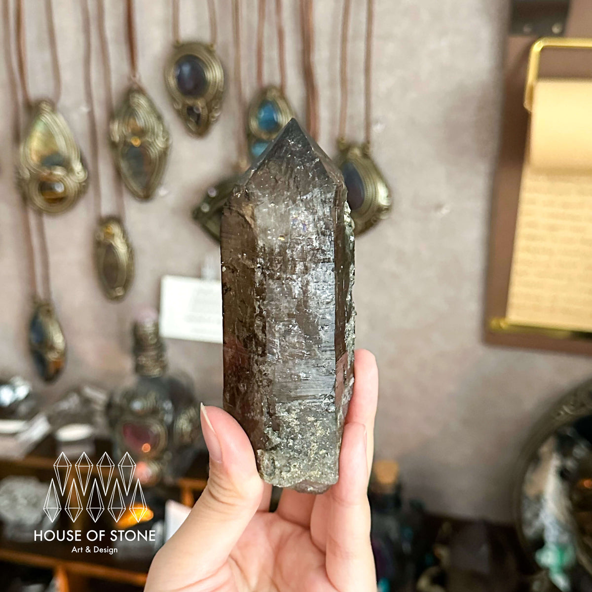 Swiss Smoky Quartz Point Specimen/Switzerland Smoky Quartz Tower/Alpine Mineral/Apls Quartz