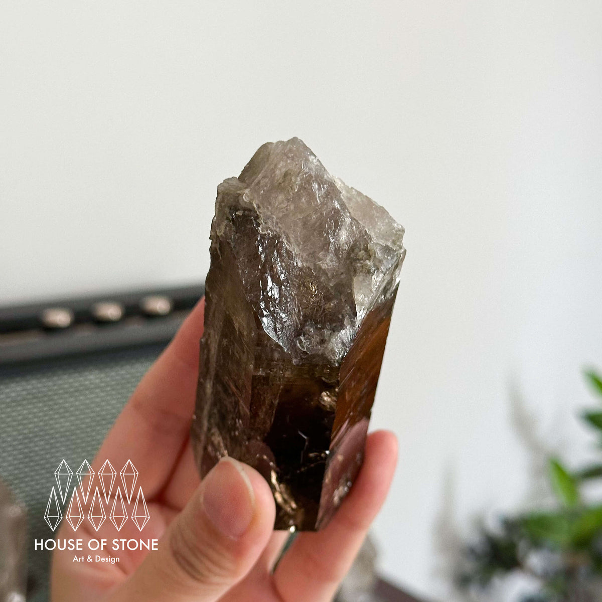 Swiss Smoky Quartz Point Specimen/Switzerland Smoky Quartz Tower/Alpine Mineral/Apls Quartz