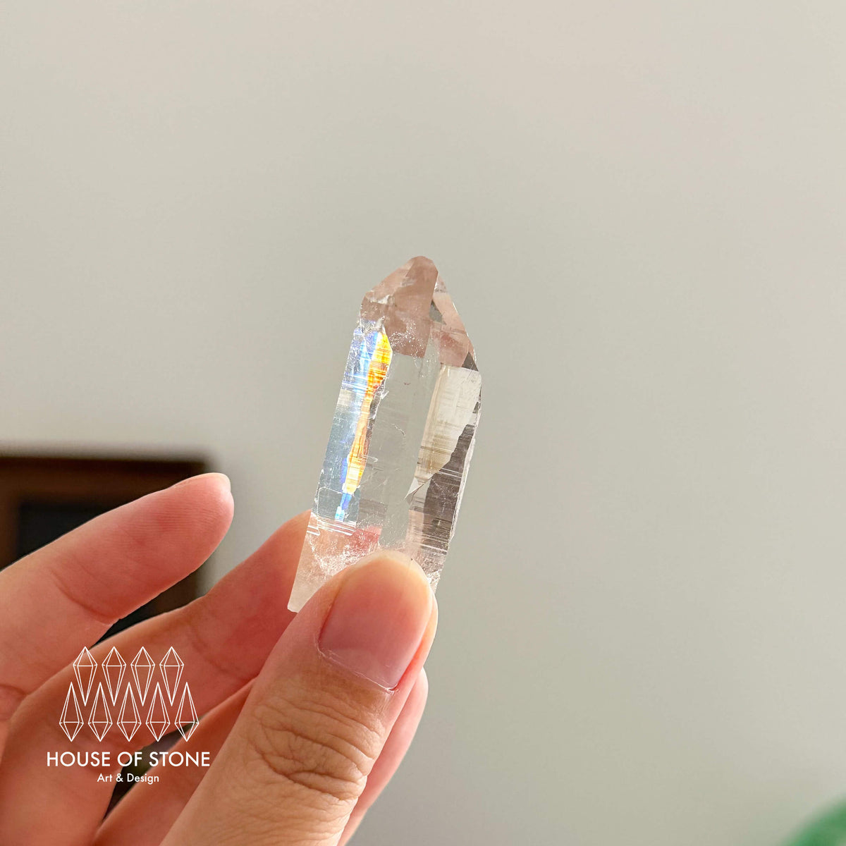 Swiss Clear Quartz Point Specimen/Switzerland Smoky Quartz Tower/Alpine Mineral/Apls Quartz