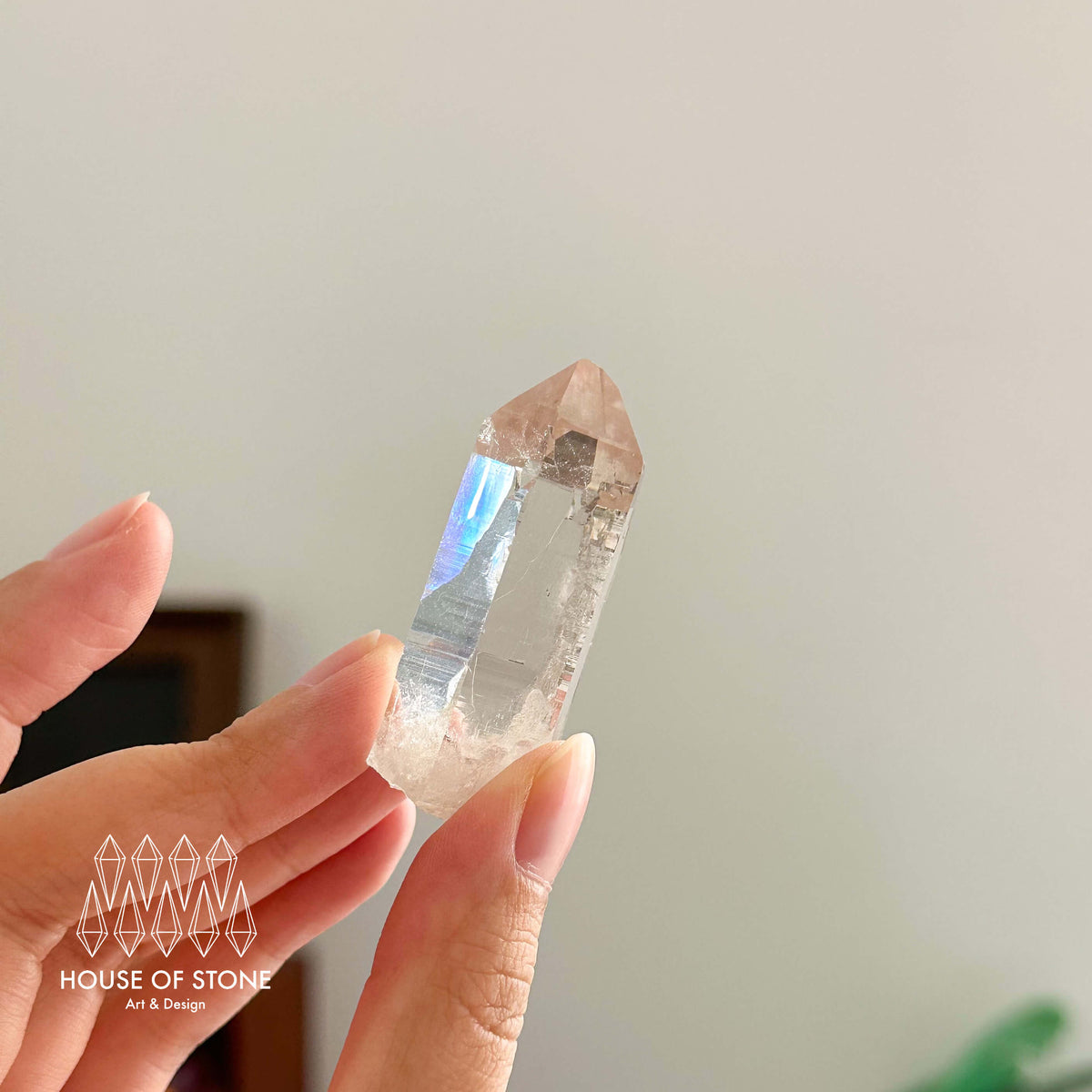 Swiss Clear Quartz Point Specimen/Switzerland Smoky Quartz Tower/Alpine Mineral/Apls Quartz
