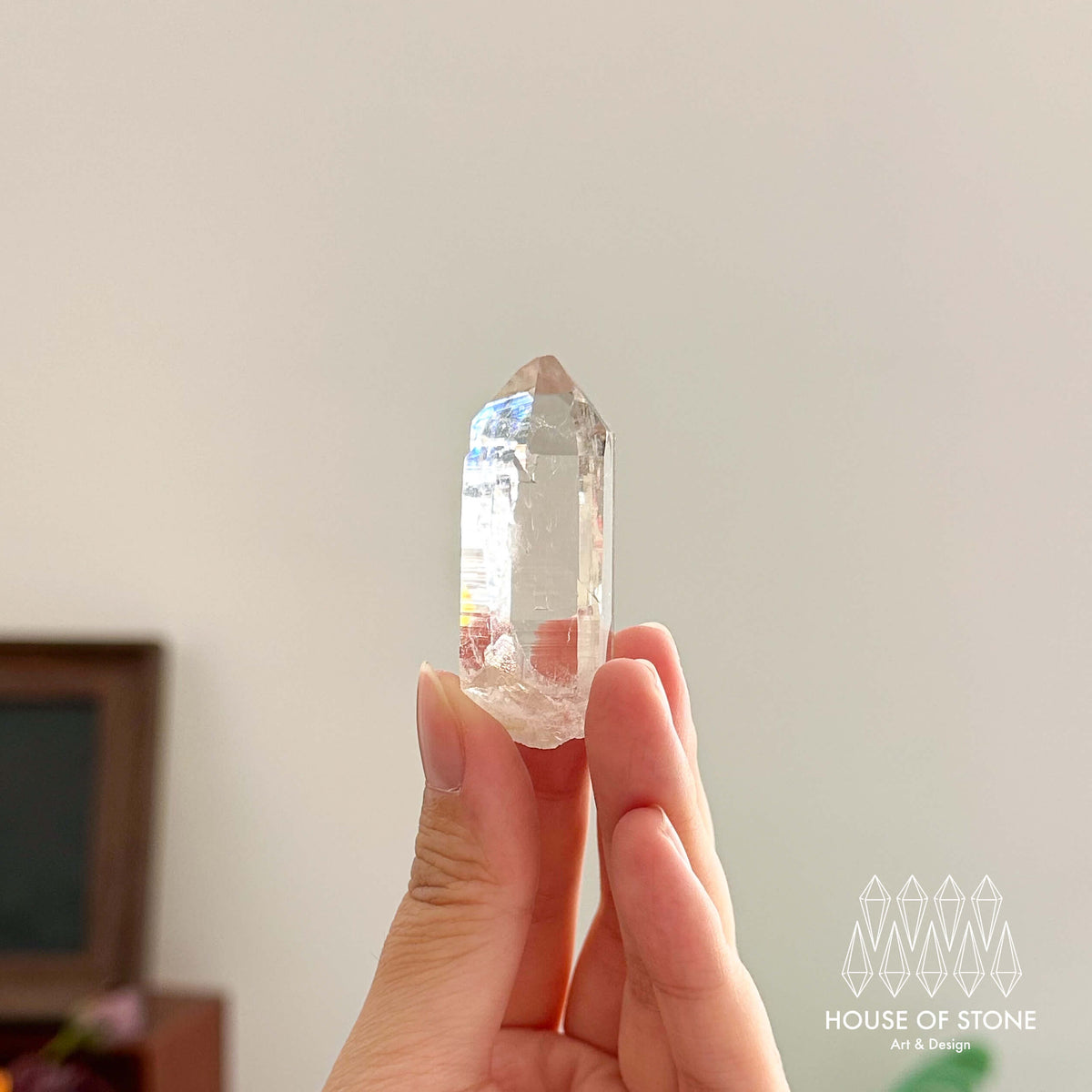 Swiss Clear Quartz Point Specimen/Switzerland Smoky Quartz Tower/Alpine Mineral/Apls Quartz