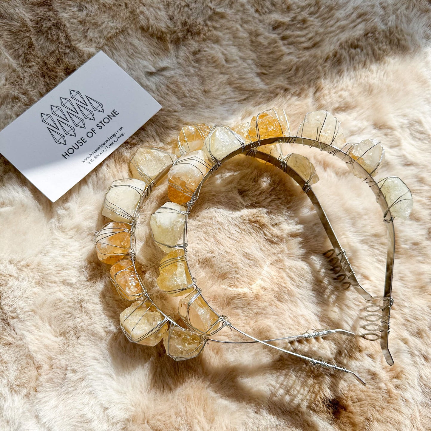 Raw Clear Quartz Crystal Crown/Rough Citrine Tiara Healing Comb Crown/Wedding Bride Jewelry Headband/Wire Wrapped