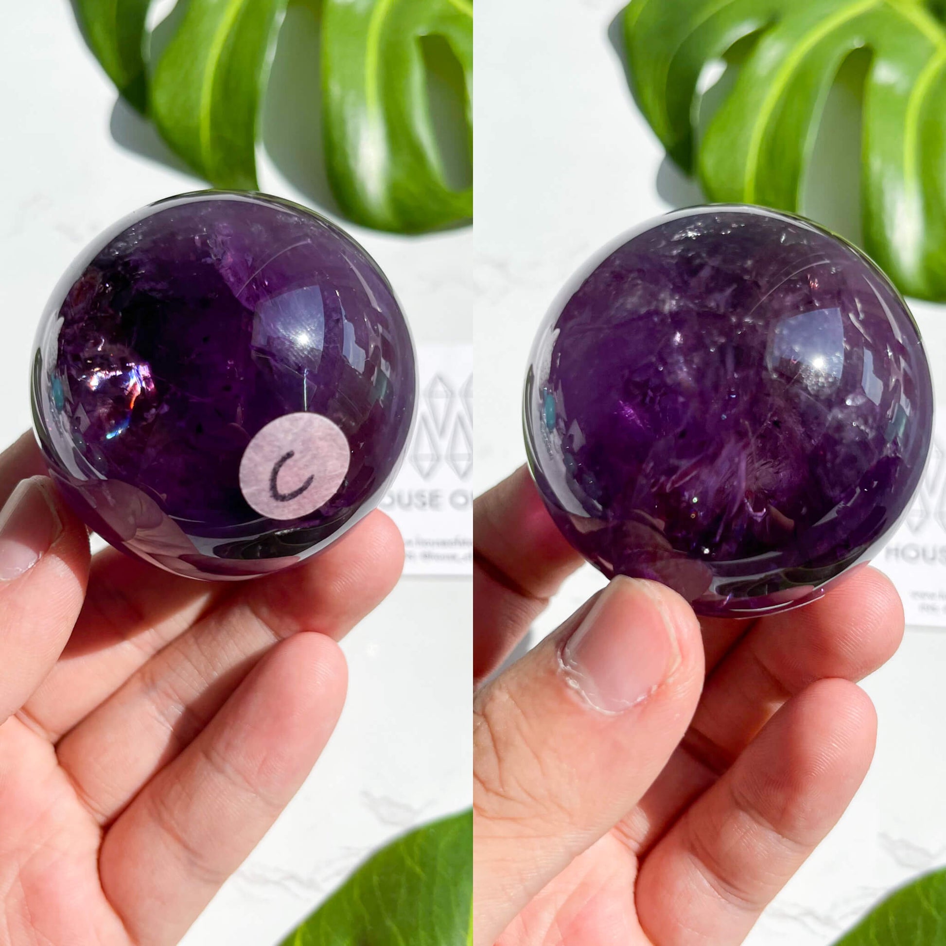 Polished Amethyst Crystal Ball