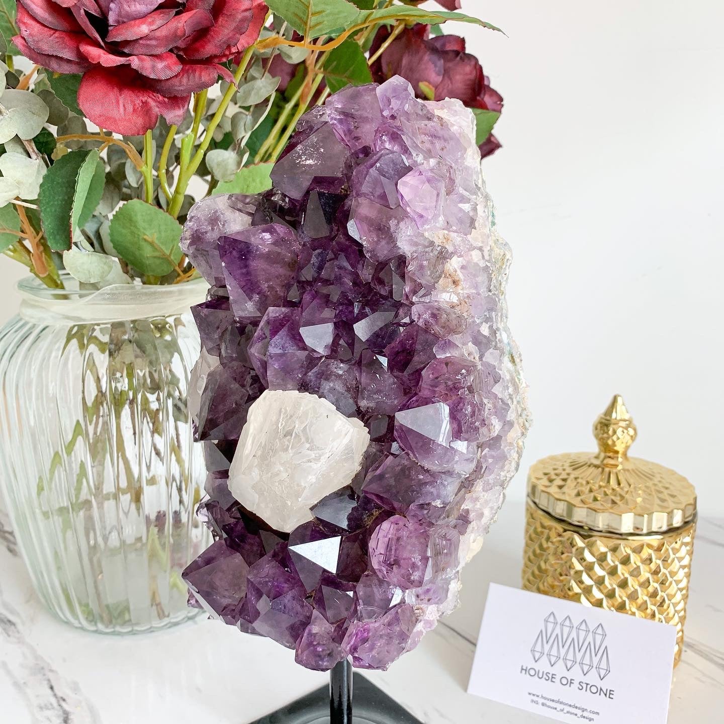 Brazil Amethyst Cluster With Calcite/Natural Large Amethyst Geode/High Quality Amethyst Geode Cluster