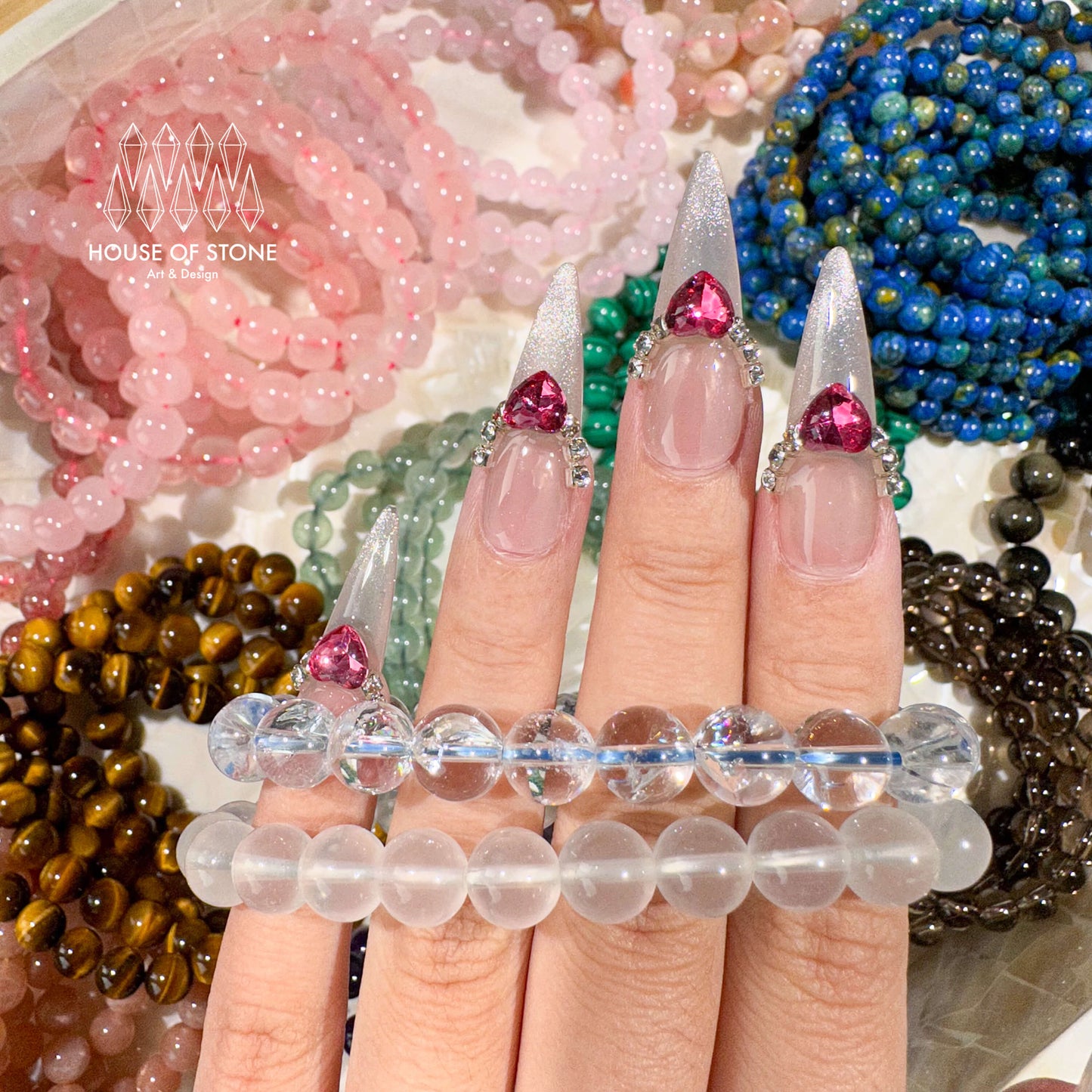 Natural Clear Quartz Bracelet/Clear Quartz Beads Bracelet Jewelry/AAA