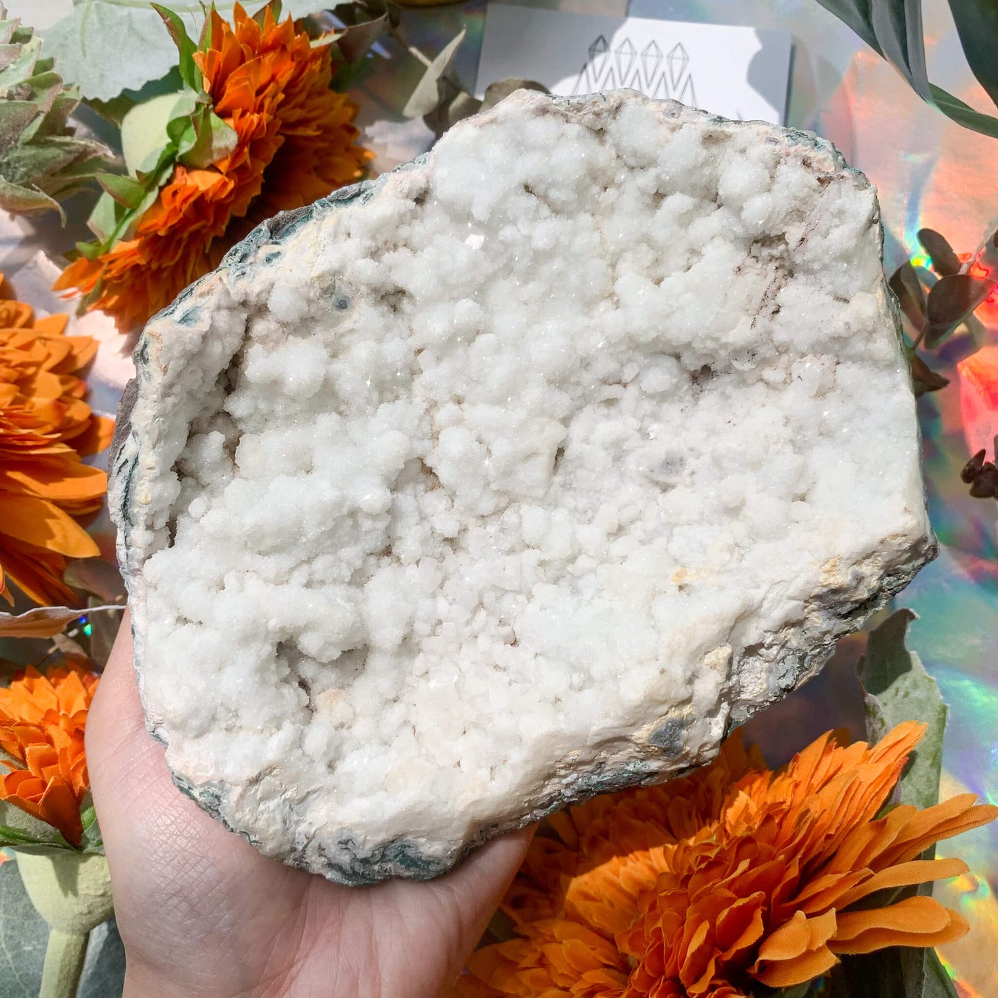 Large Calcite Geode/Natural Calcite Cluster/Crystal Calcite Geode Cluster