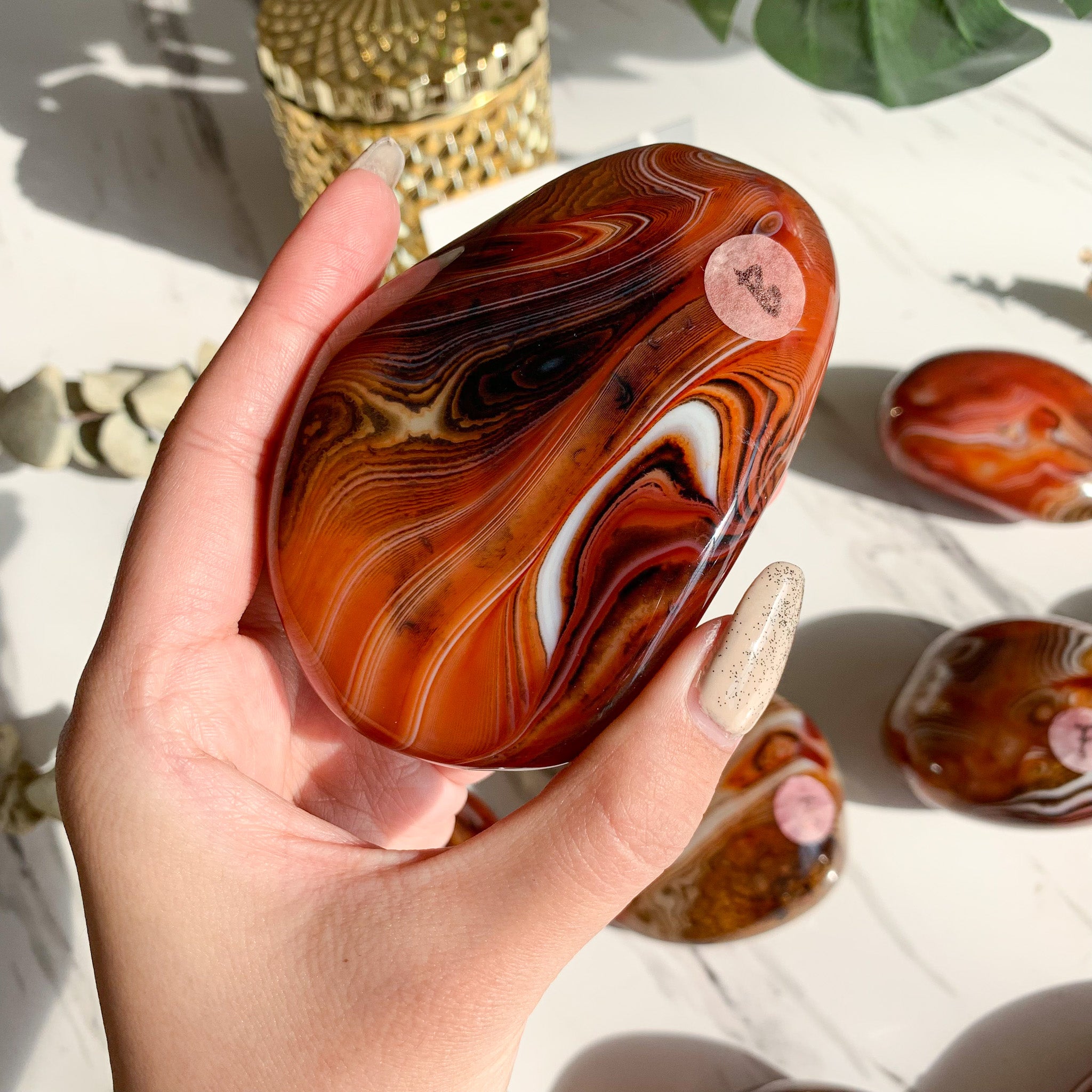 Banded agate best sale stone