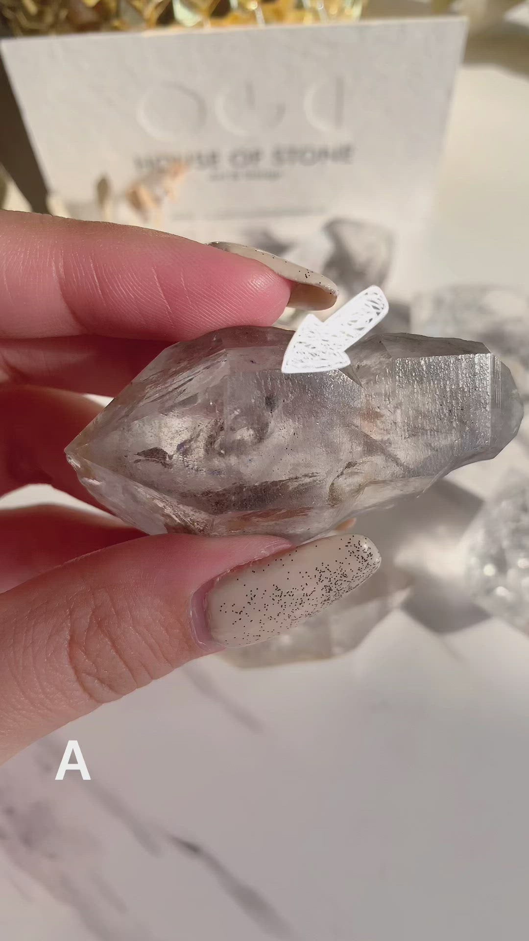 Rainbow herkimer diamond hot sale quartz crystals