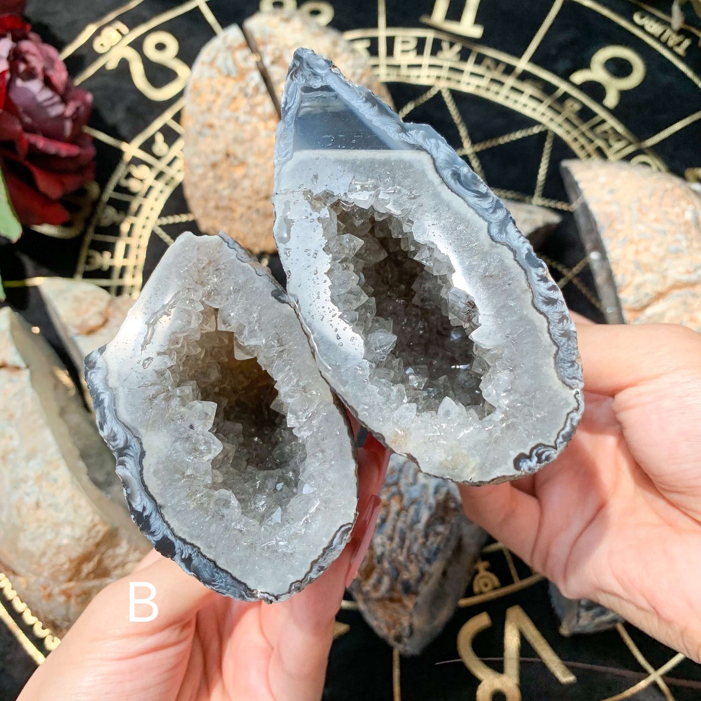 Natural Druzy Agate Geode from Mexico/Rare Large Oco Agate Geode/Raw Agate Geode from Mexico