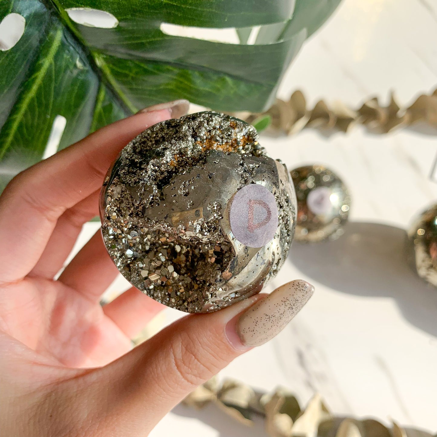High Quality Pyrite Cluster Sphere/Natural Pyrite Sphere/Gemstone/Pyrite With Crystal /AAA